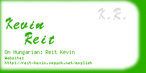 kevin reit business card